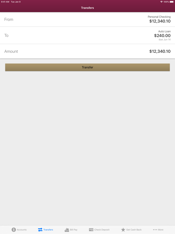 Ocean State Credit Union iPad screenshot 4 - Finance app
