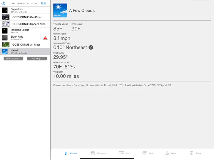 Wx For IPad iPhone Screenshot 2