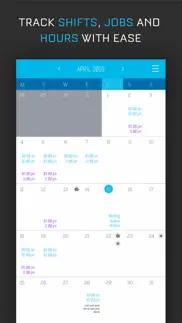 hours tracker: work scheduling iphone screenshot 2