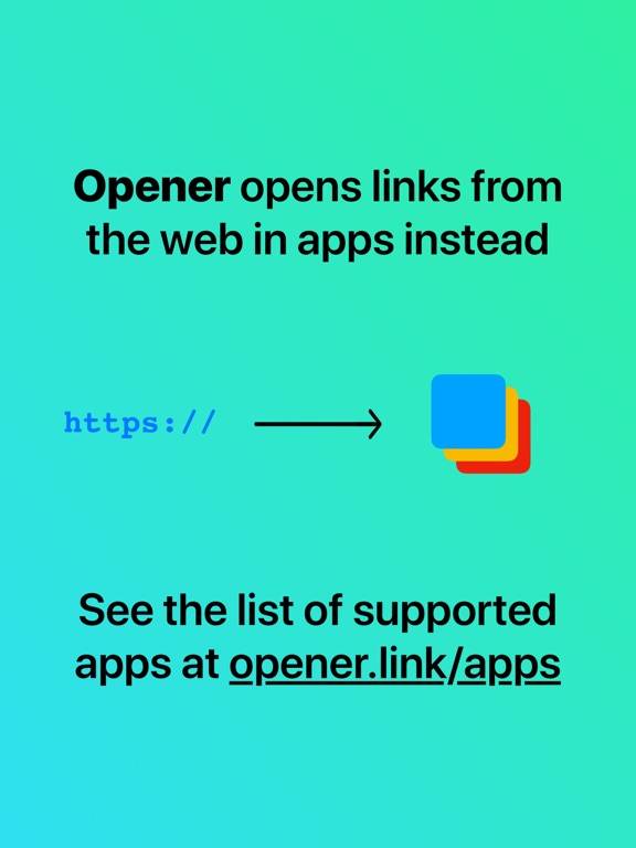 Screenshot #1 for Opener ‒ open links in apps