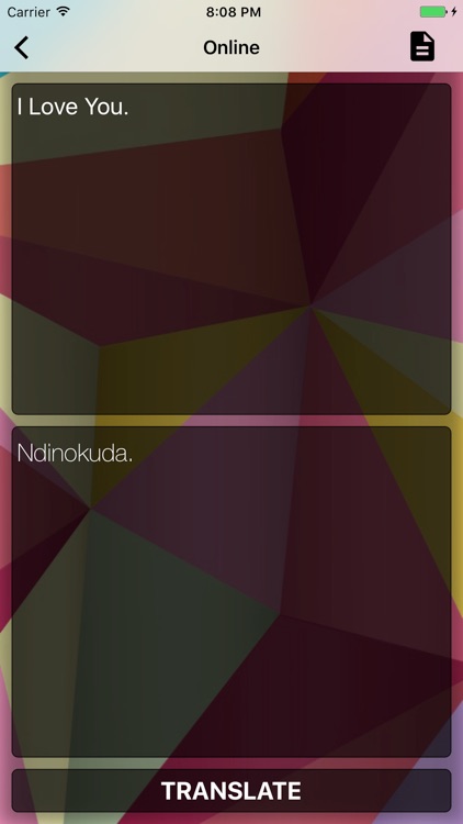 English To Shona Translator