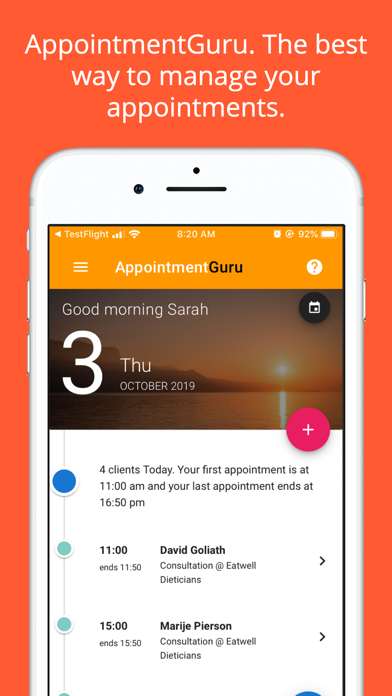 AppointmentGuru MyPractice Screenshot