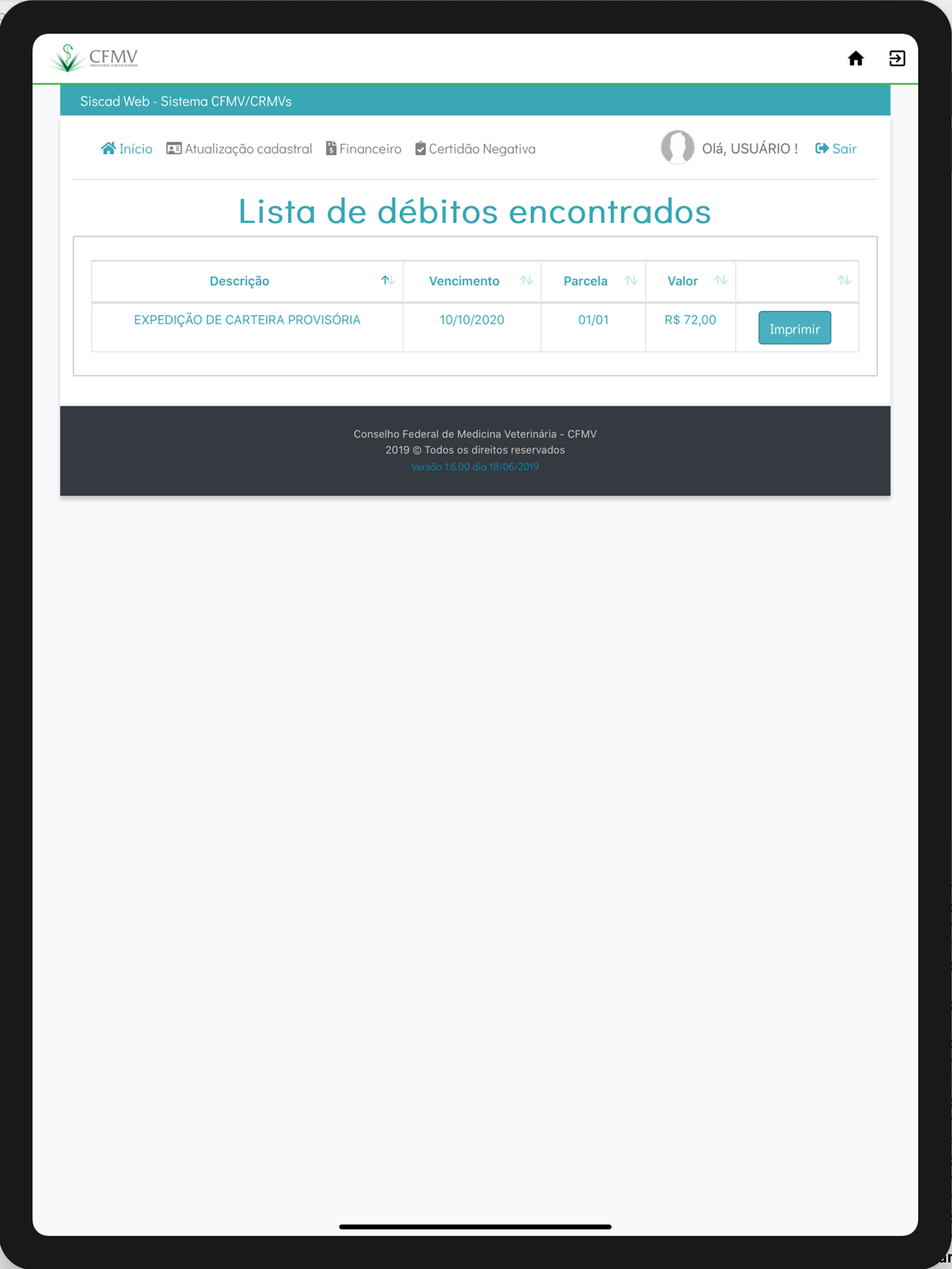 Sistema CFMV/CRMVs