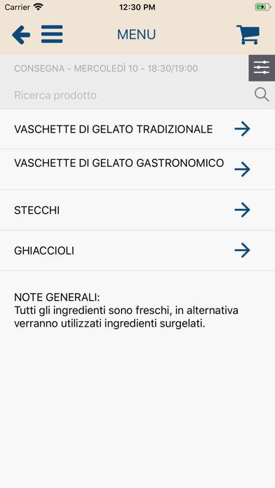 Sbrino Gelato Naturale Screenshot