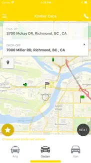 kimber cabs iphone screenshot 2