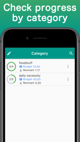 Shopping List Budget Planner screenshot