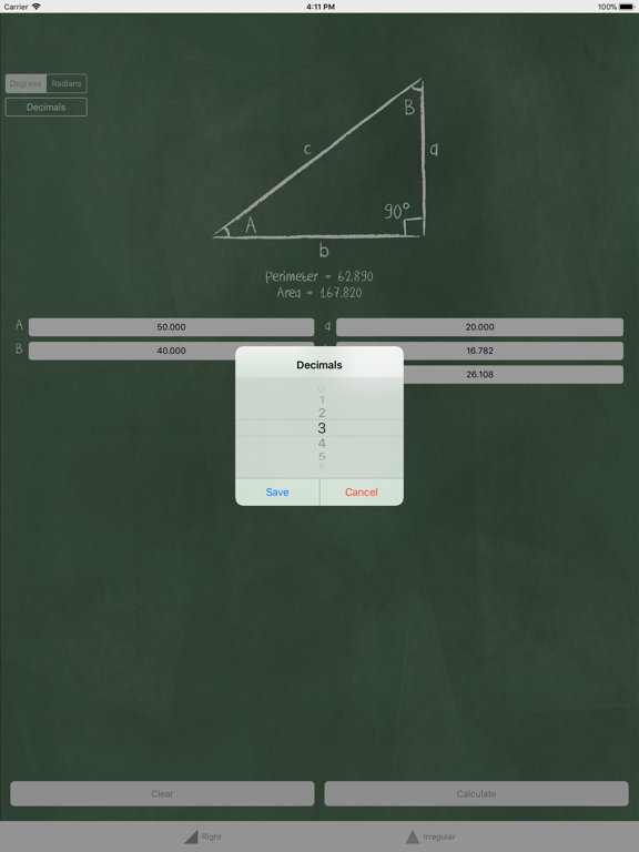Screenshot #5 pour Triangle Solver - Trigonometry