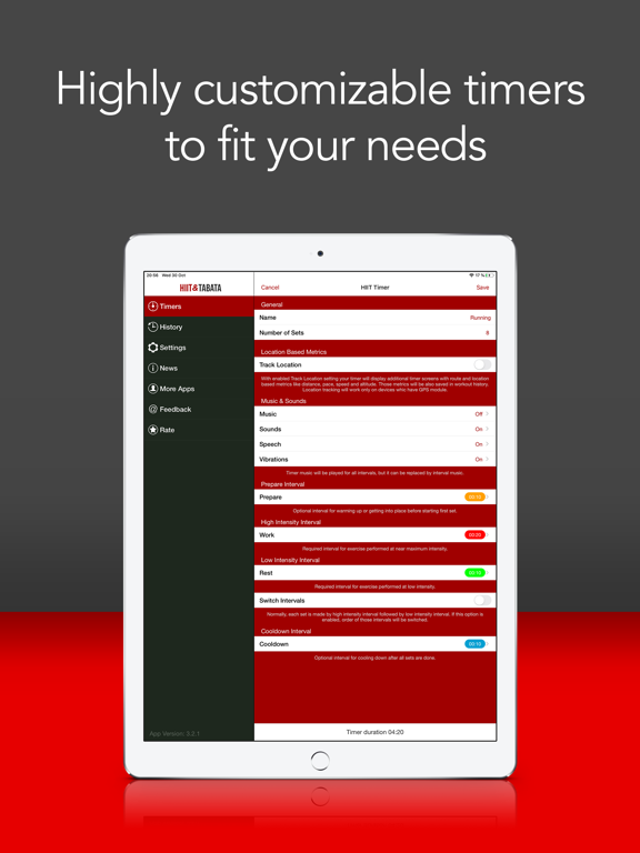 HIIT & Tabata Timer Lite iPad screenshot 5 - Health & Fitness app