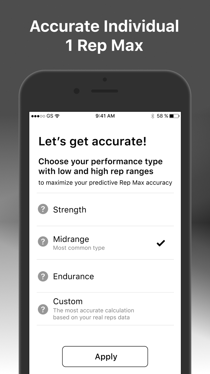 1RM Weight Lifting Rep Max