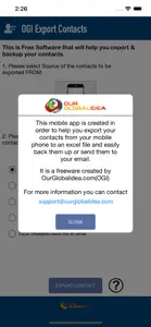 OGI Export Contacts to Excel screenshot #3 for iPhone