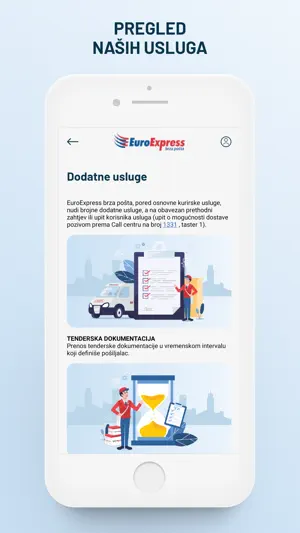 EuroExpress brza pošta screenshot 3