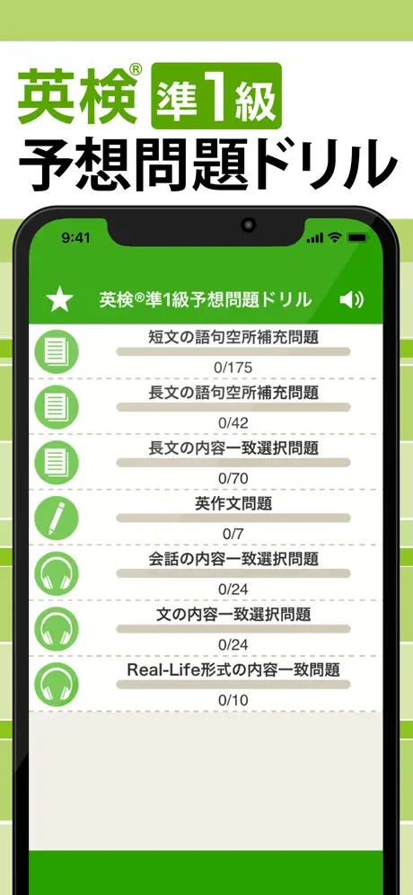 英検®準1級予想問題ドリル