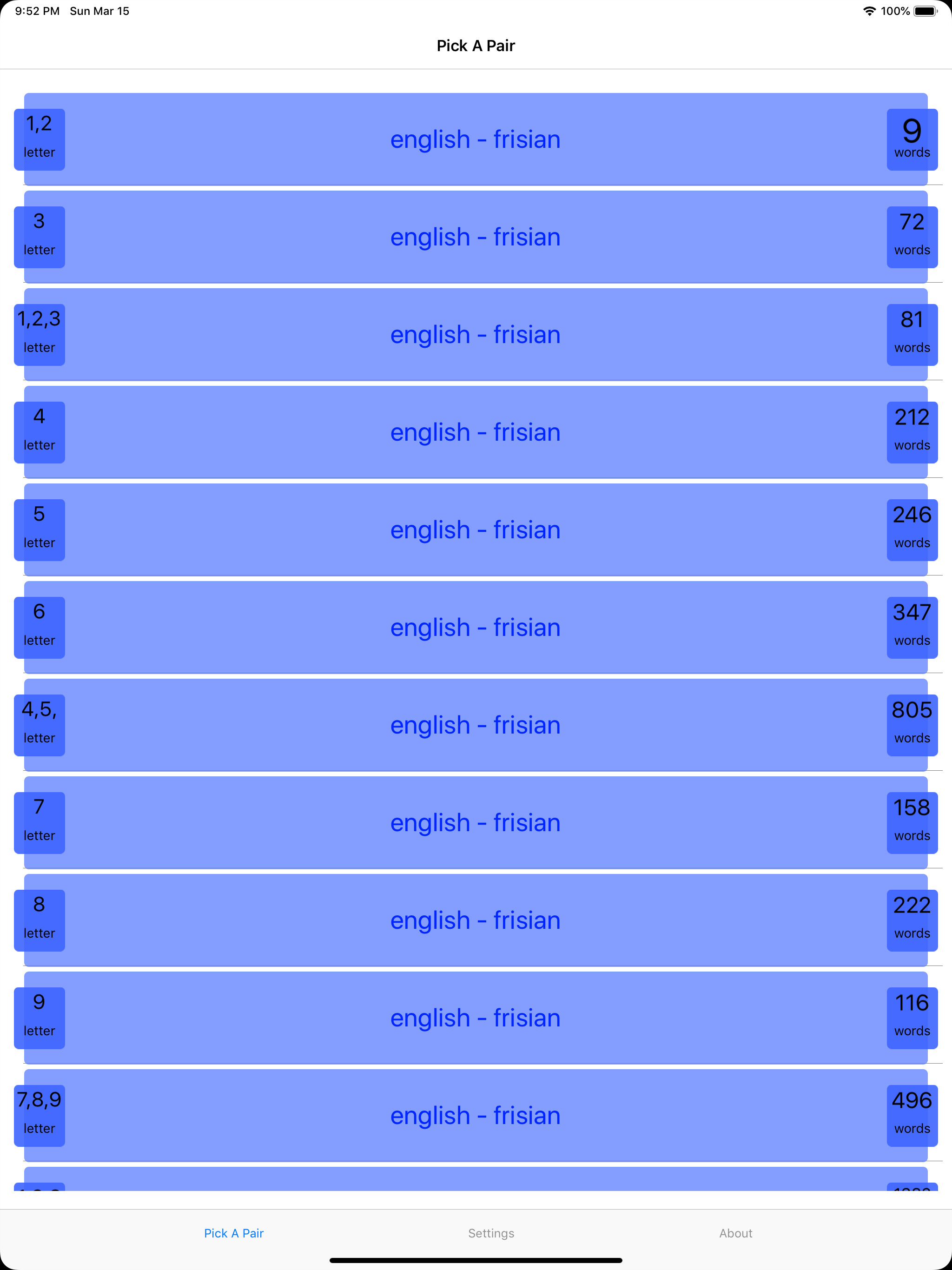 PickAPair Frisian - English screenshot 4