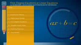 Game screenshot First Degree Equation (ax+b=c) apk