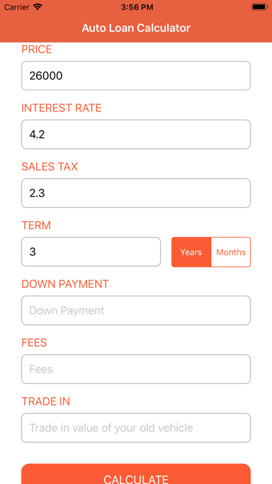 Auto Loan Calculator: Car Loan Screenshot