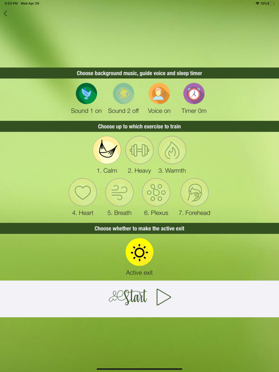 Autogenic Training Original iPad screenshot