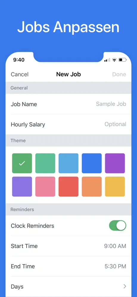 Hours: Zeiterfassung