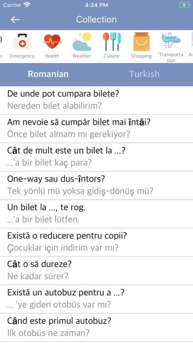 Screenshot #1 pour Romanian Turkish Dictionary