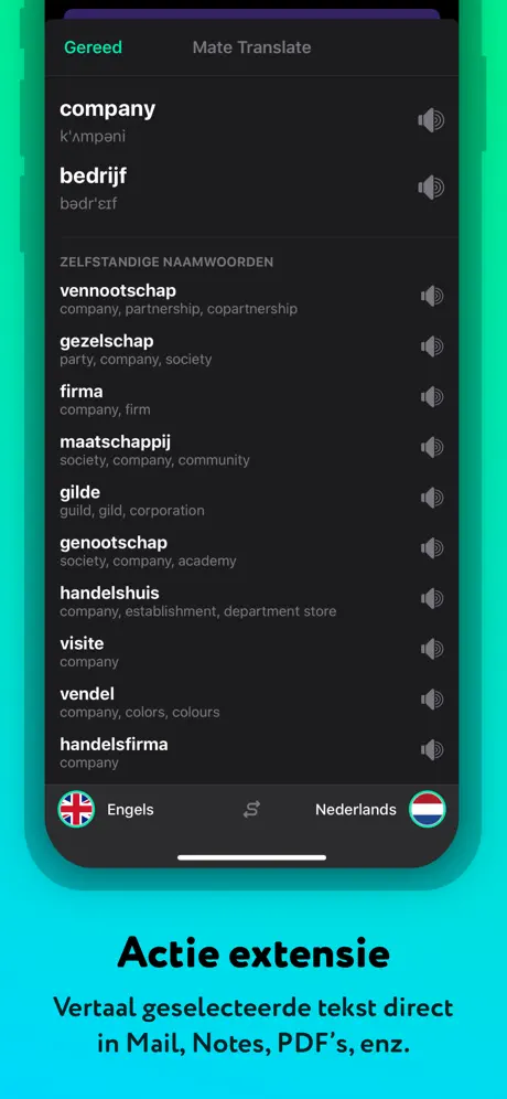 Vertaal app door Mate