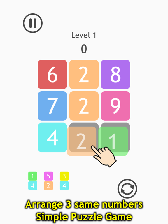 Number Tic-Tac-Toe IQ Puzzle