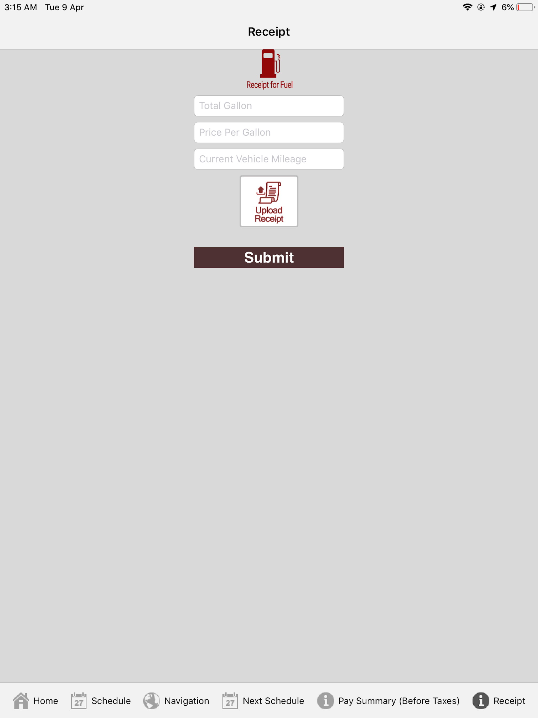 NEMT Driver Receipt screenshot 12