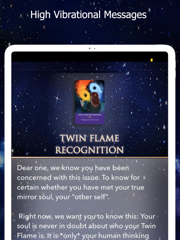 Twin Flame Oracle Cards iPad screenshot 5 - Entertainment app