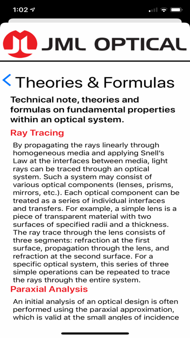 Screenshot #3 pour JML Optical Calculator