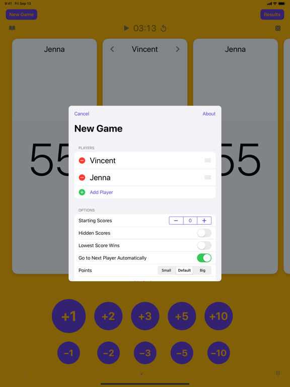 Games Keeper - Board Game Score Tracker screenshot