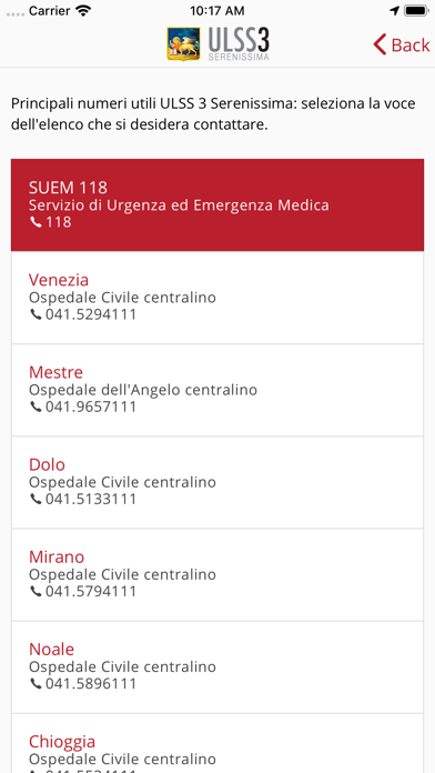 Azienda ULSS 3 Serenissima Screenshot