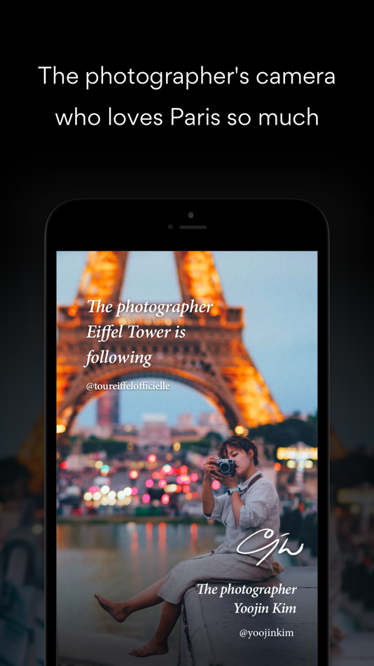 #1. @yoojinkim camera (iOS) By: JIN WOOK KOO