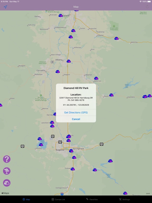 Screenshot #5 pour Oregon – Camping & RV spots