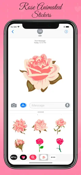 Game screenshot Animated Rose Day Stickers apk