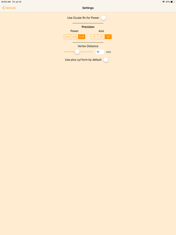 Screenshot #6 pour Opticalc Contact Lens Calc