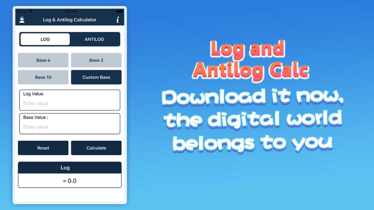 Log and Antilog Calc