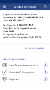 App Trànsit screenshot