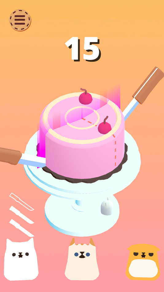 #4. Purrfect Slice (iOS) By: 5minlab Co., Ltd.