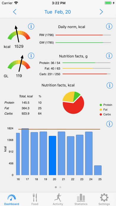 Noco Calories Screenshot