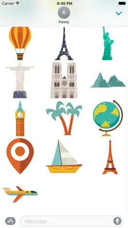 Game screenshot Travel Stickers Pack apk
