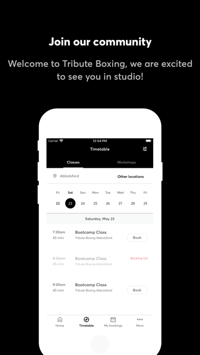 Tribute Boxing & Fitness Screenshot