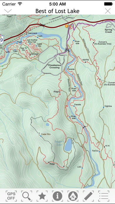 TrailMapps: Whistler Screenshot