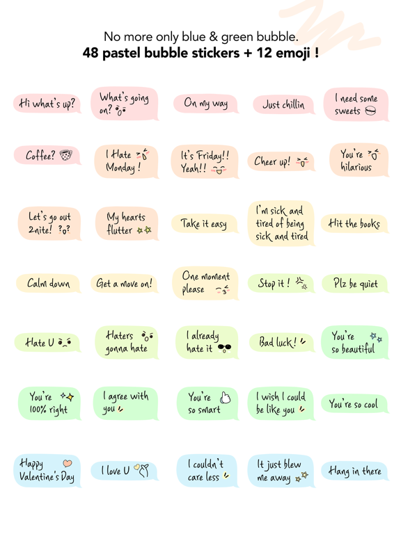 Screenshot #4 pour Pastel talk for imessage