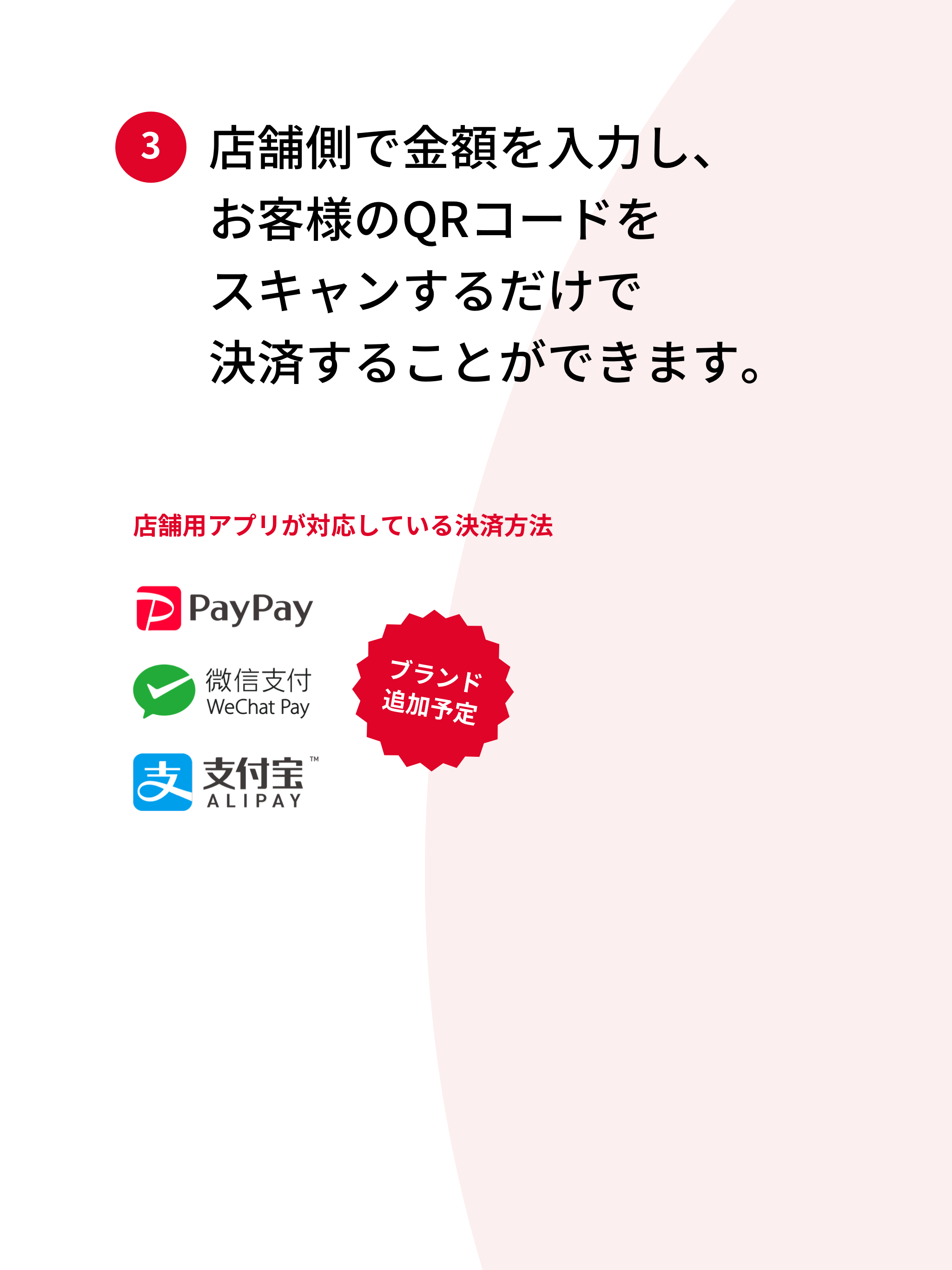 TakeMe Pay 店舗用アプリ