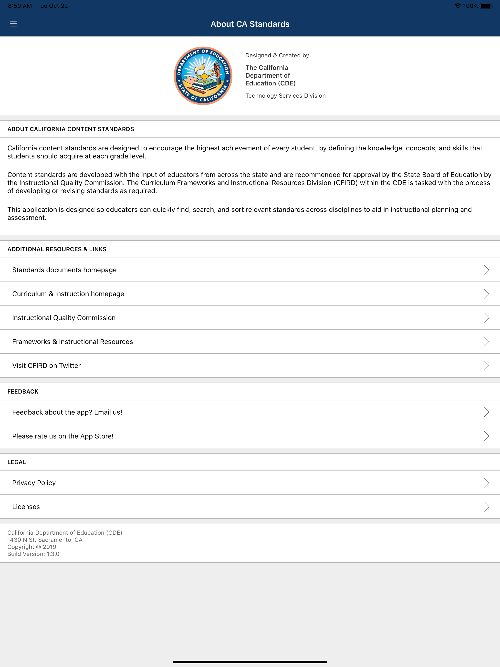 CA Standards