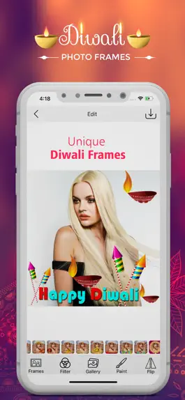 Game screenshot Diwali Photo Frames Deluxe hack
