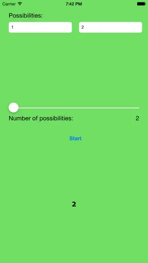 Captura de pantalla de IChance - Totally Random en iPhone 5