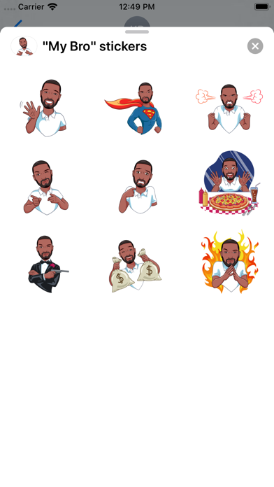 "My Bro" stickers screenshot 2