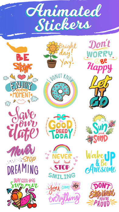 Screenshot #2 pour Quotes: Motivational Stickers