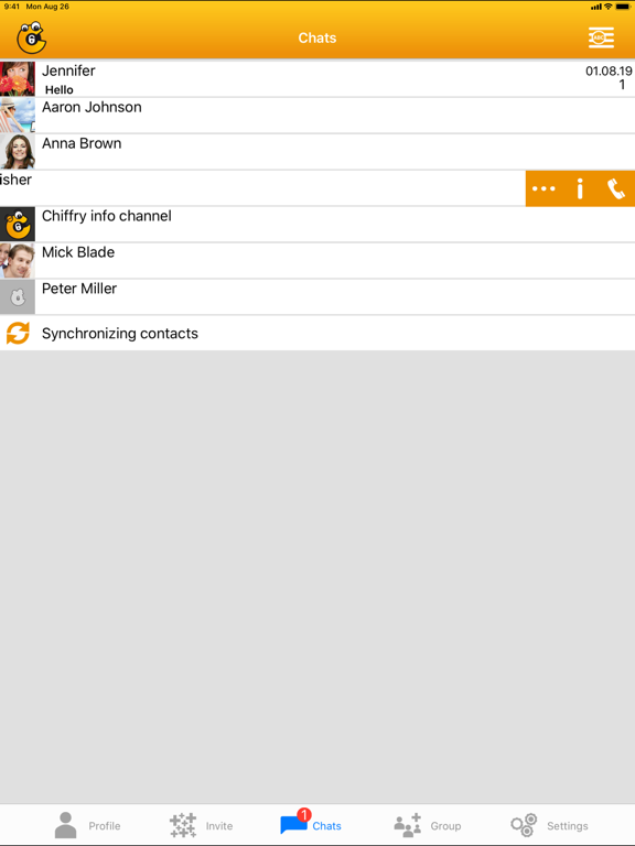 Screenshot #4 pour Chiffry Secure Messenger