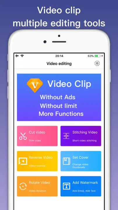 Video Clip Editor - Film Maker iPhone Ekran Görüntüsü 1