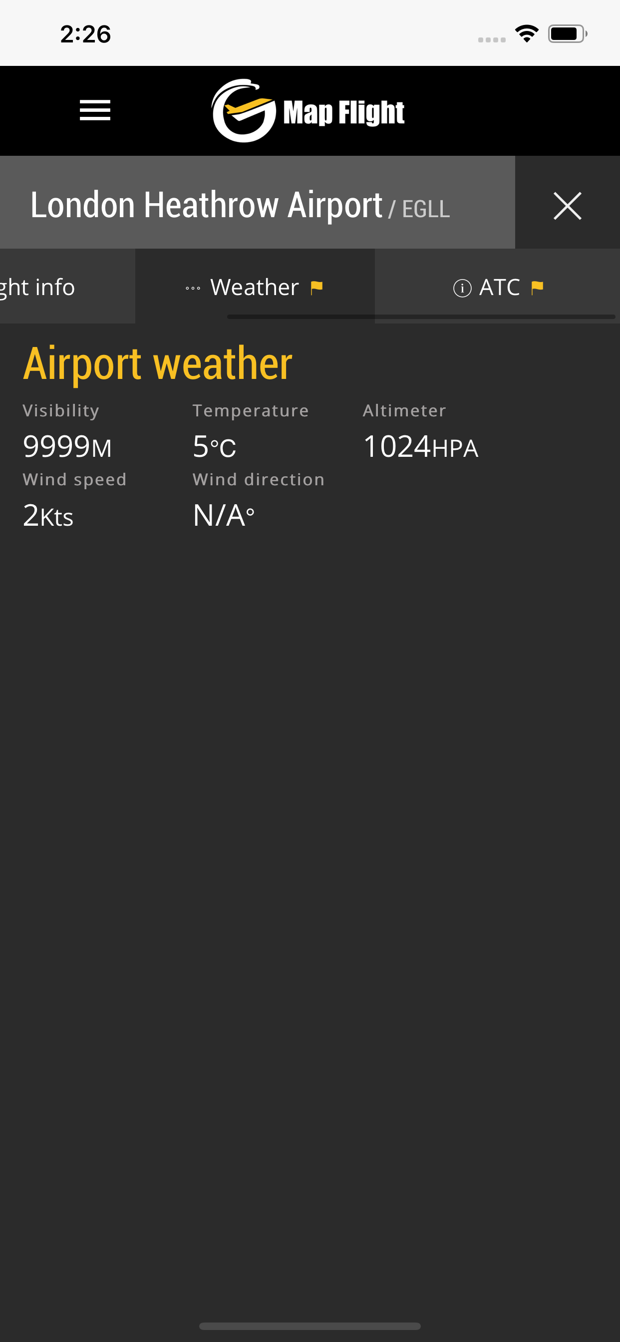 Map Flight International